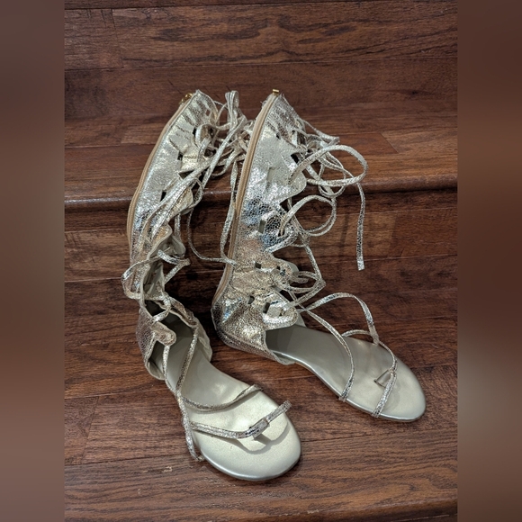 Galo regalo Gold gladiator sandals Roman Sandal EU Size 41 US 10/11 - Picture 6 of 9